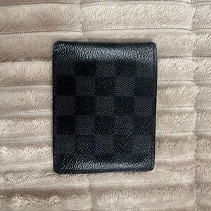 Louis Vuitton Black Checkered Card Holder
